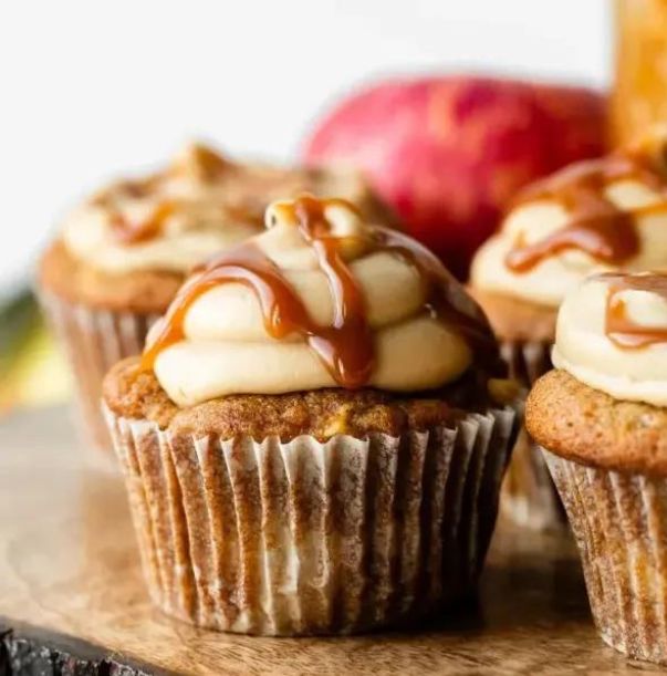 Caramel-Apple-Spice-Cupcakes