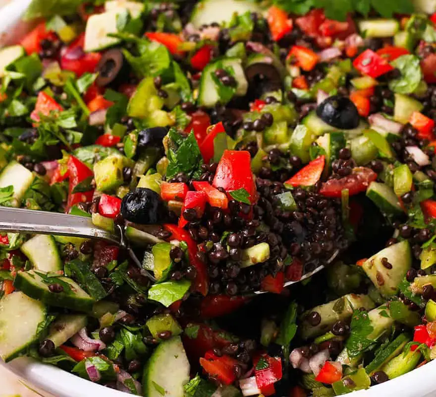 Greek-black-lentil-salad