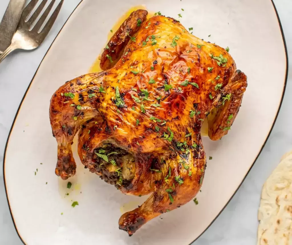 Indian-style-stuffed-roast-chicken