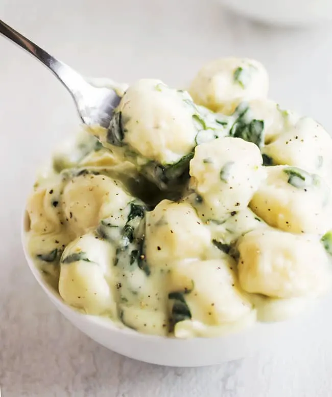 Parmesan-Spinach-Gnocchi