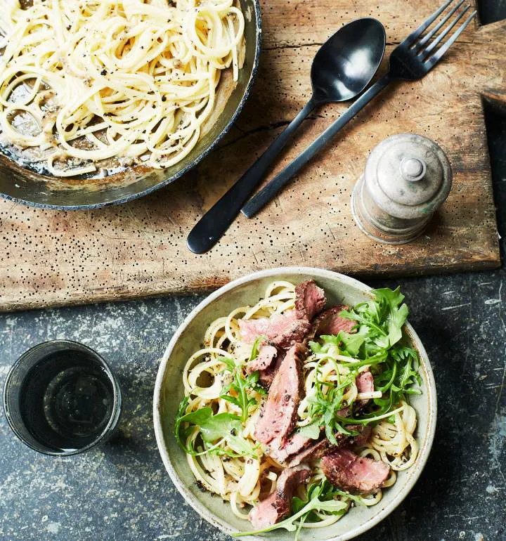 Peppered-steak-pasta