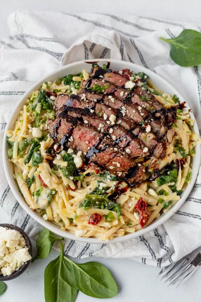 creamy-balsamic-steak-pasta