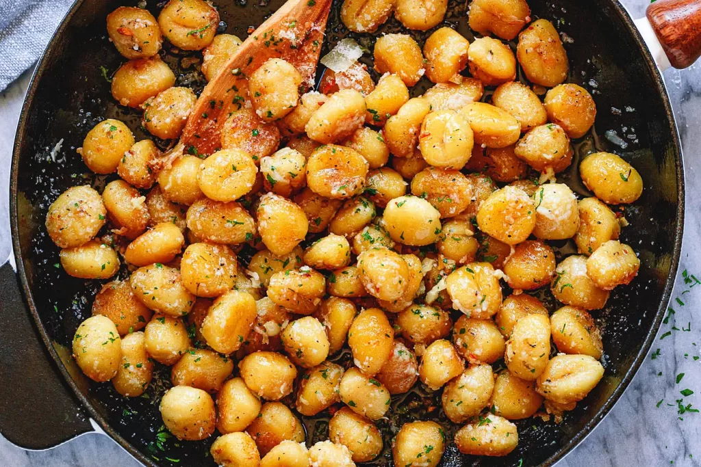 fried-butter-gnocchi-with-garlic-and-parmesan