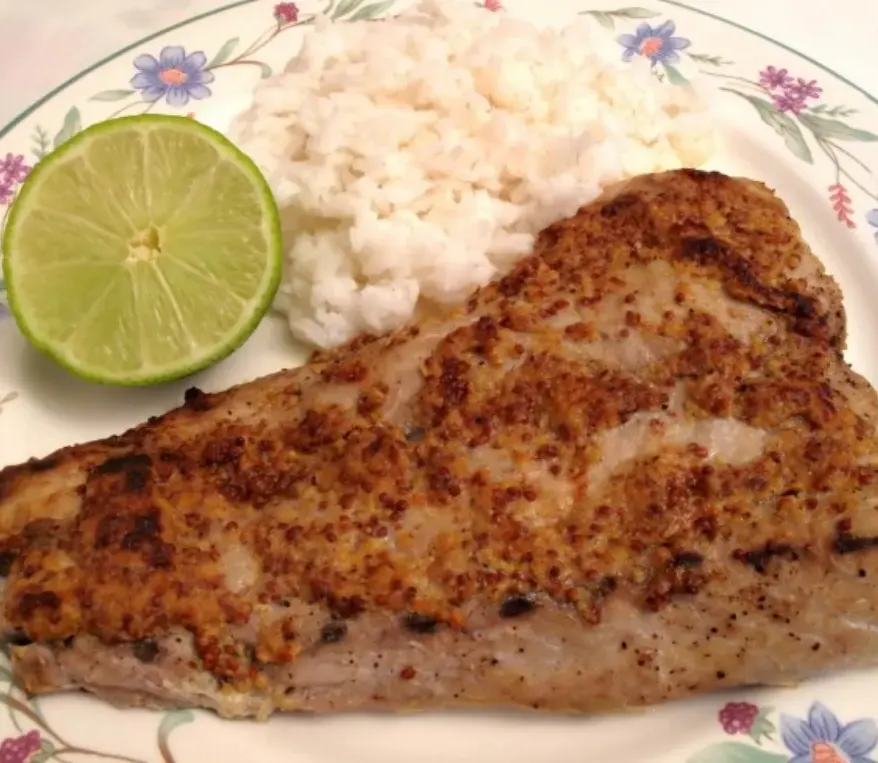 grilled-bluefish-with-mustard-glaze