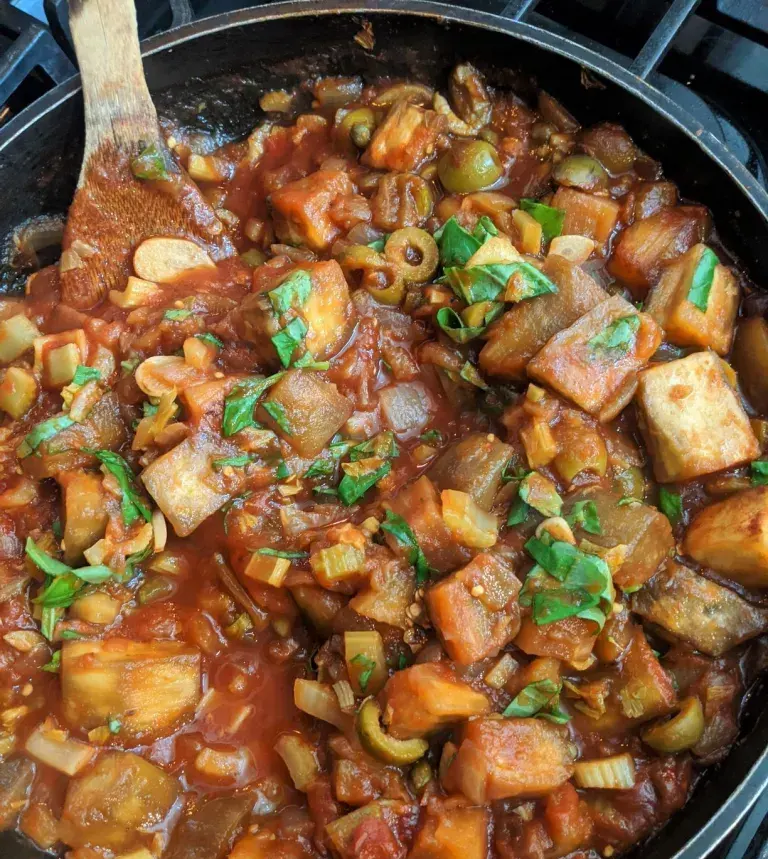 oil-free-vegan-italian-eggplant-caponata