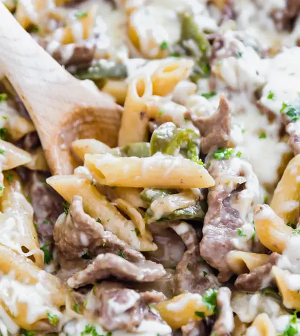 one-pot-philly-steak-pasta