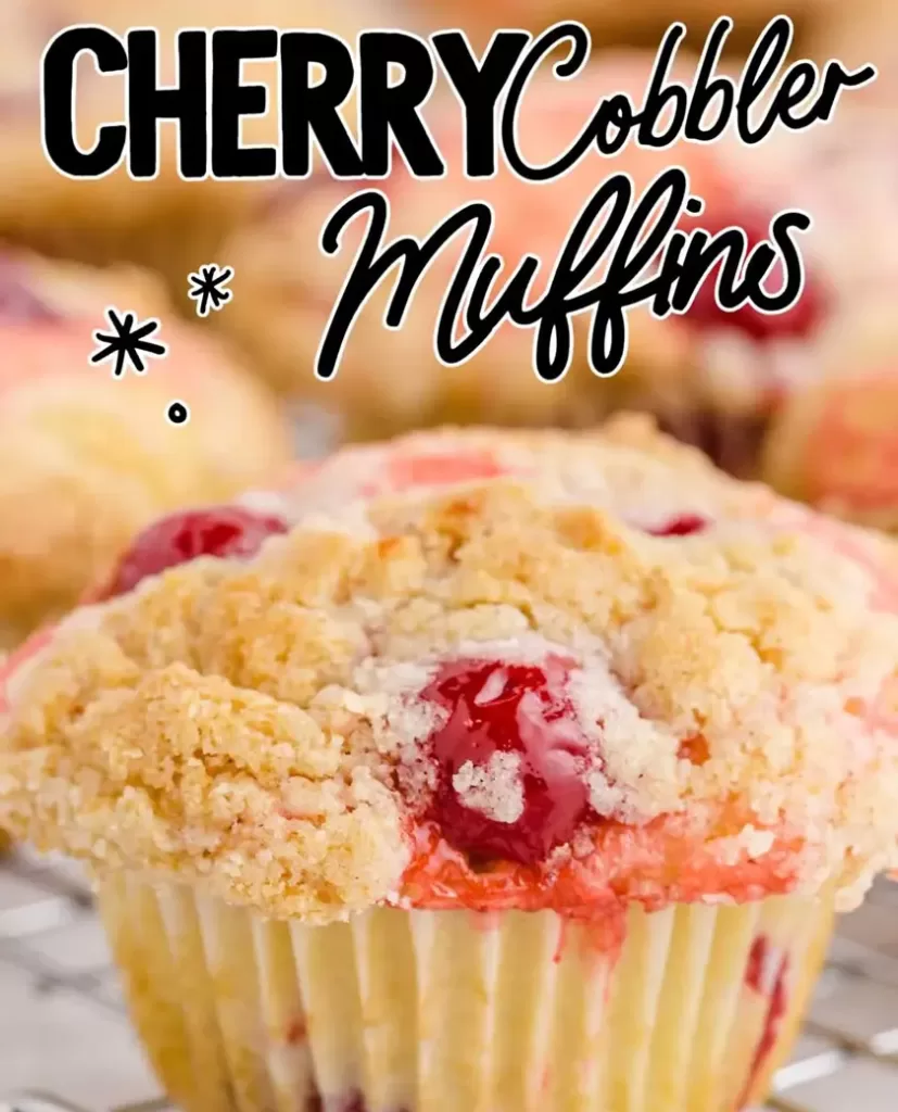 Cherry-Cobbler-Muffins