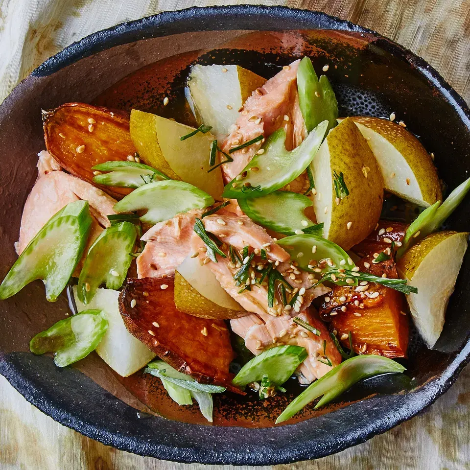 asian-pear-and-honey-glazed-salmon