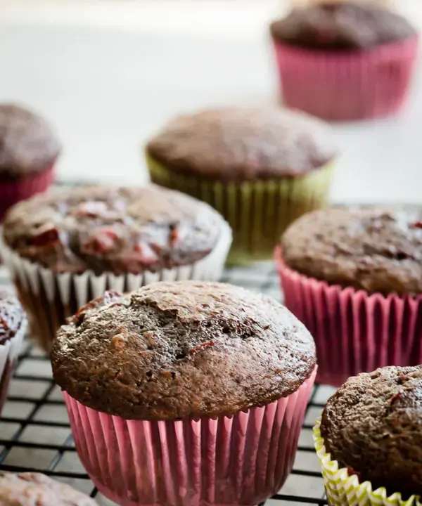 easy-cherry-chocolate-muffins