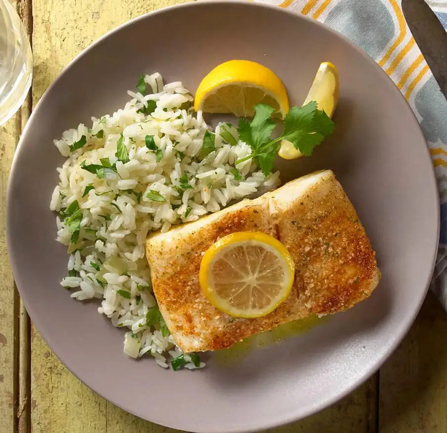lemon-herb-baked-fish-with-jasmine-rice
