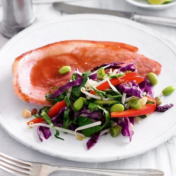 quick-sweet-gammon-with-stir-fry-vegetables
