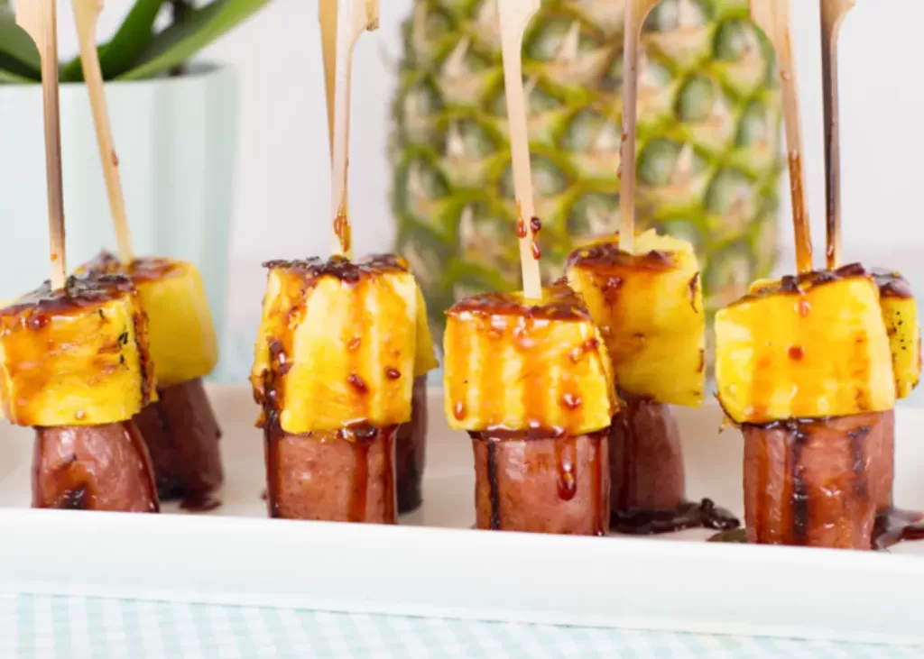 sweet-and-savory-pineapple-sausage-skewers