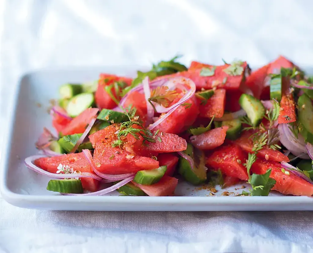 Coriander-Infused-Watermelon-Salad
