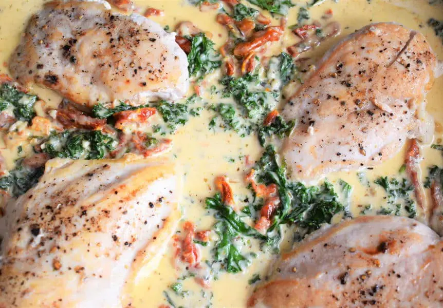 Electric-Skillet-Creamy-Tuscan-Chicken