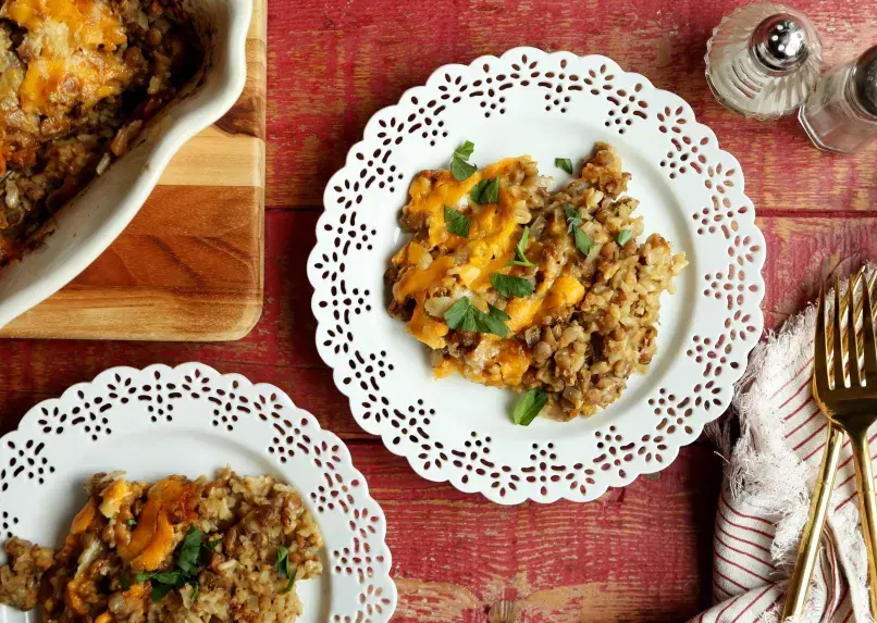 brown-rice-and-lentil-casserole