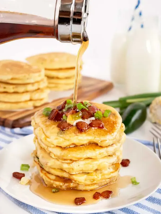 cornbread-pancakes-with-maple-bacon-syrup