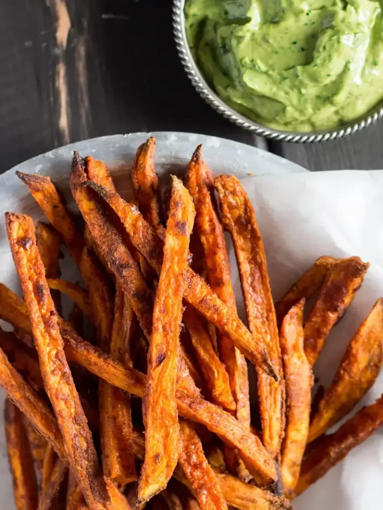 sweet-potato-fries-with-coriander-dip