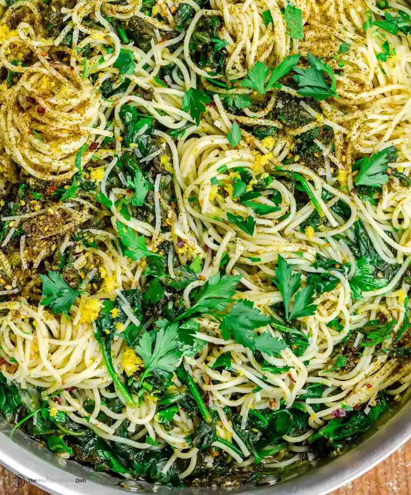 zaatar-garlic-spinach-pasta