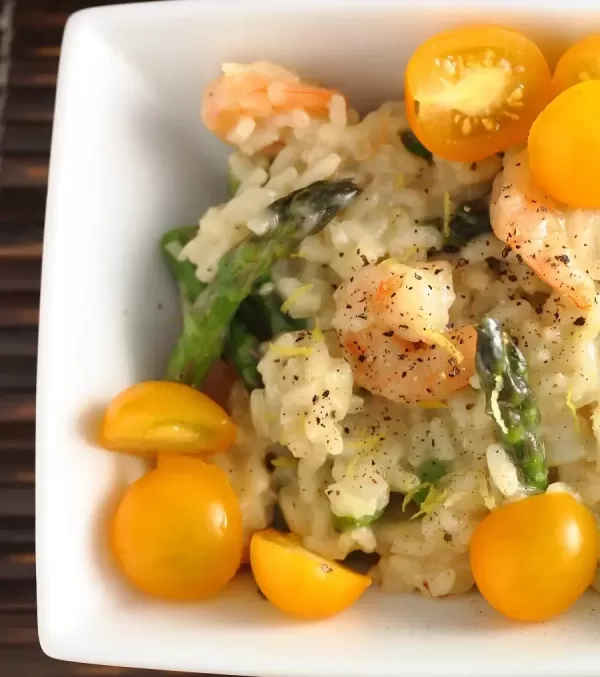 Olive-Garden-Shrimp-and-Asparagus-Risotto