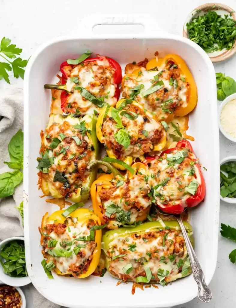 ground-turkey-stuffed-peppers