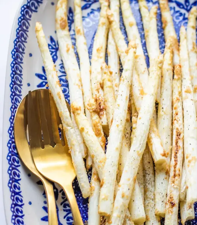 Air-Fryer-White-Asparagus