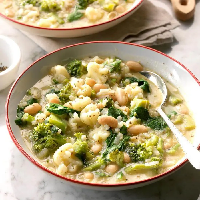 Arborio-Rice-and-White-Bean-Soup