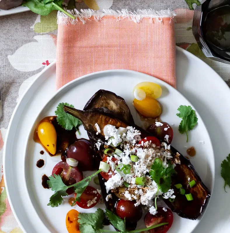 Baby-Eggplant-and-Feta-Bruschetta