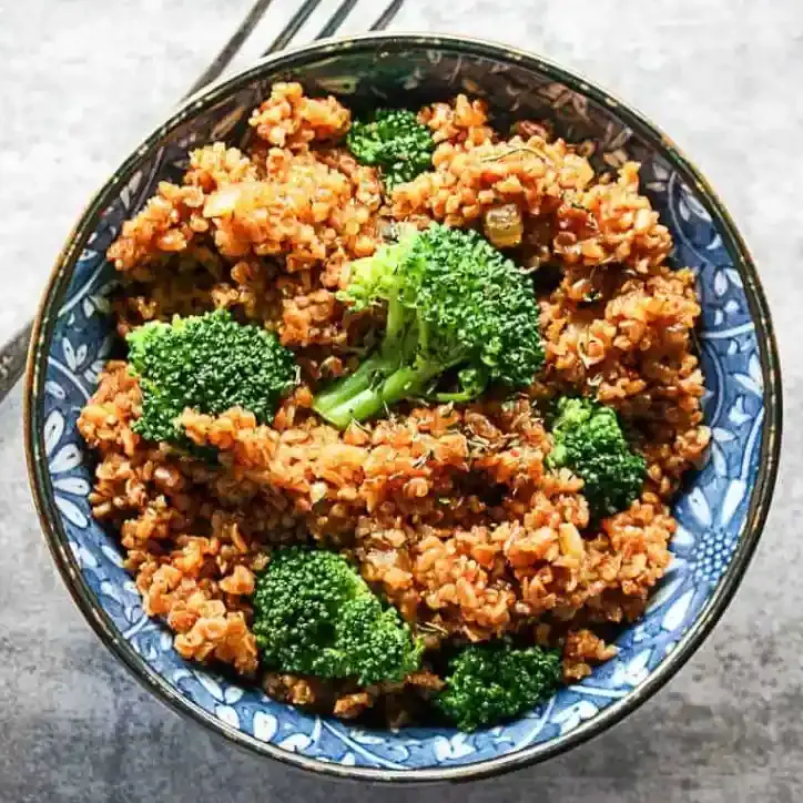 Broccoli-and-Bulgur-Pilaf