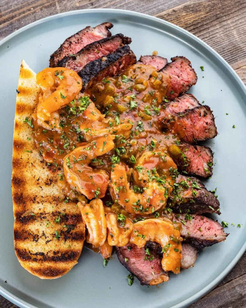 Cajun-Steak-and-Shrimp-Etouffee