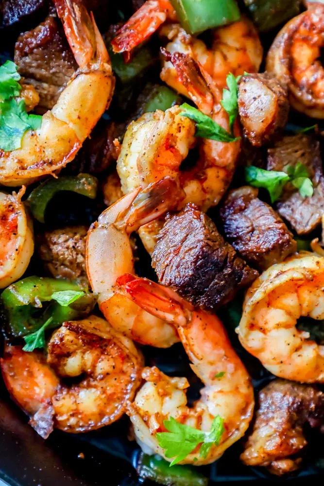 Cajun-butter-steak-and-shrimp