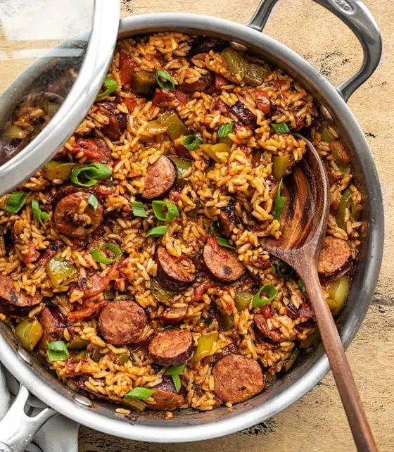 Cajun-turkey-and-rice-skillet