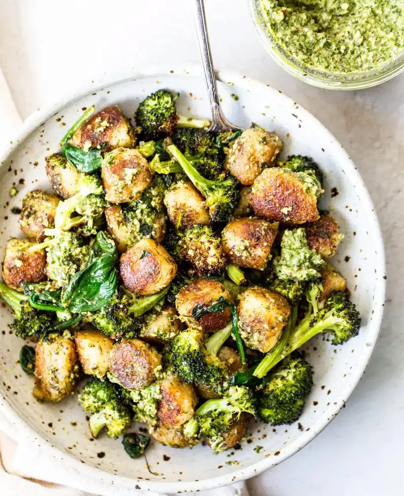 Cauliflower-Gnocchi-with-basil-Pesto