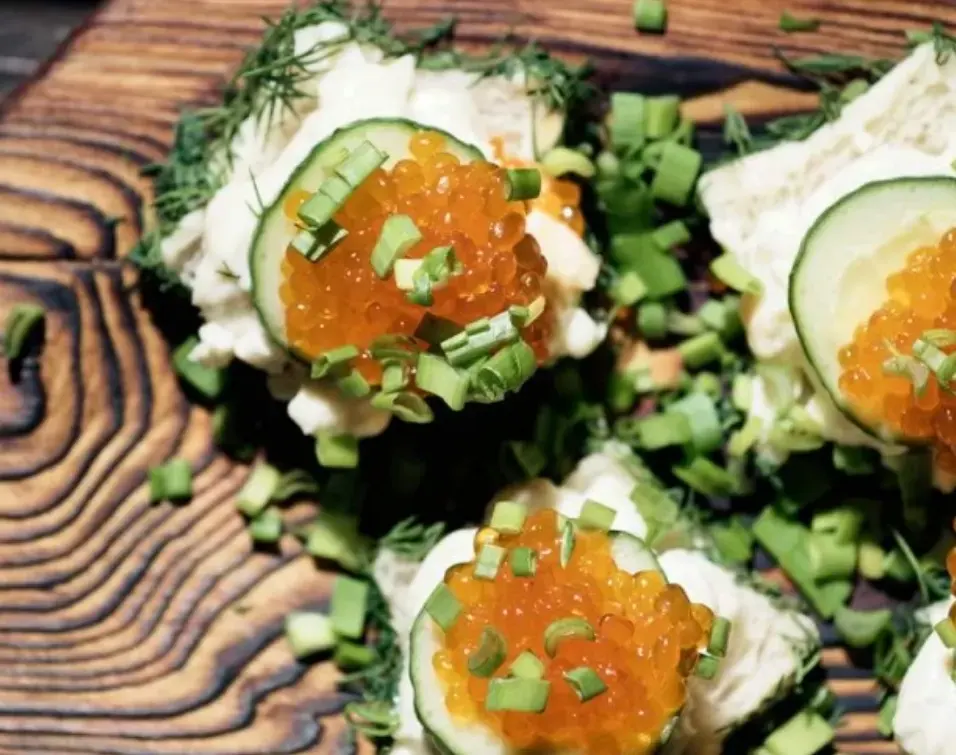 Caviar-and-Cucumber-Tea-Sandwiches