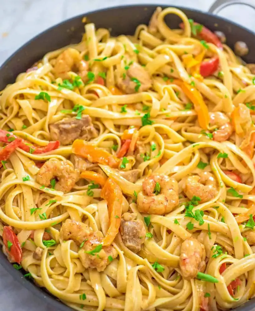 Chicken-and-Shrimp-Pasta