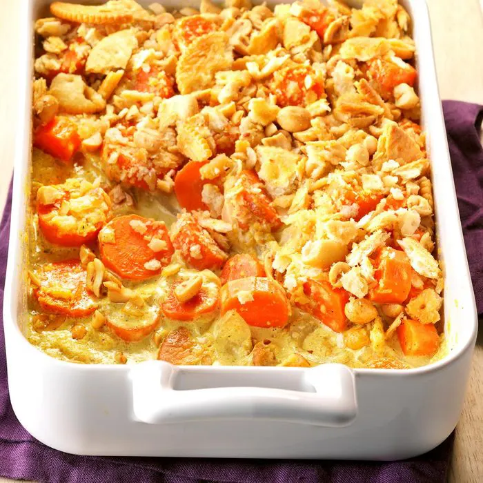 Curried-Carrots-with-Crunchy-Peanut-Topping