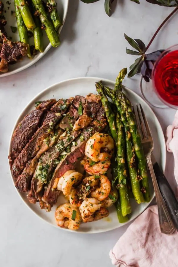 Garlic-Butter-Ribeye-Steak-And-Shrimp