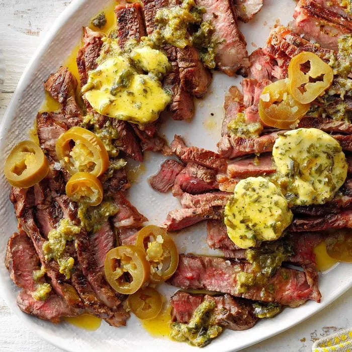 Grilled-Ribeyes-with-Hatch-Chile-Butter