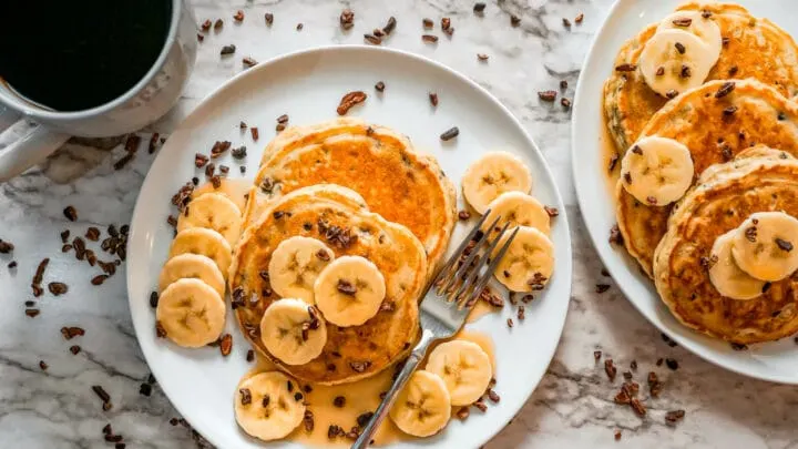 Healthy-Banana-Cacao-Nib-Pancakes