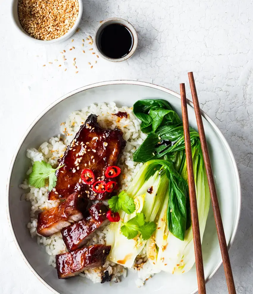 Hoisin-Pork-with-Garlic-Pak-Choy