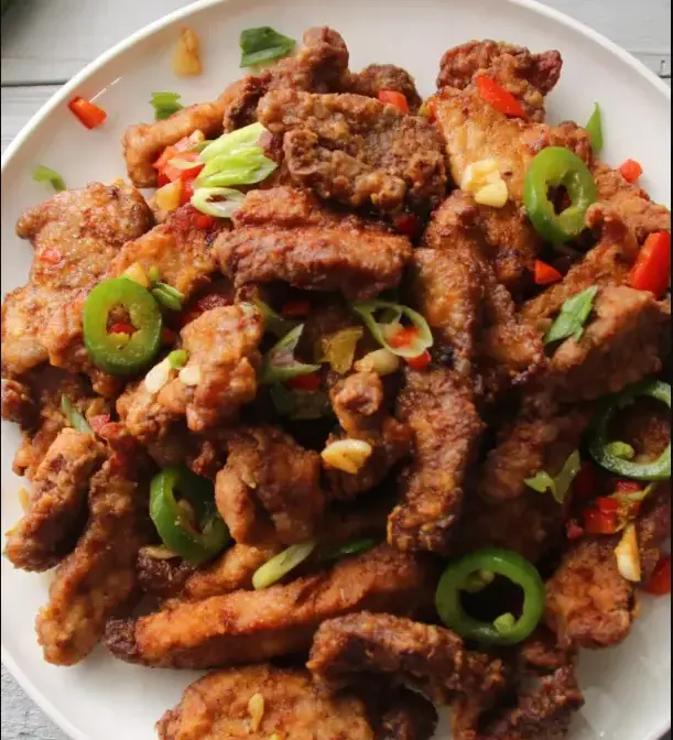 Hot-Garlic-Pepper-Pork-Strips