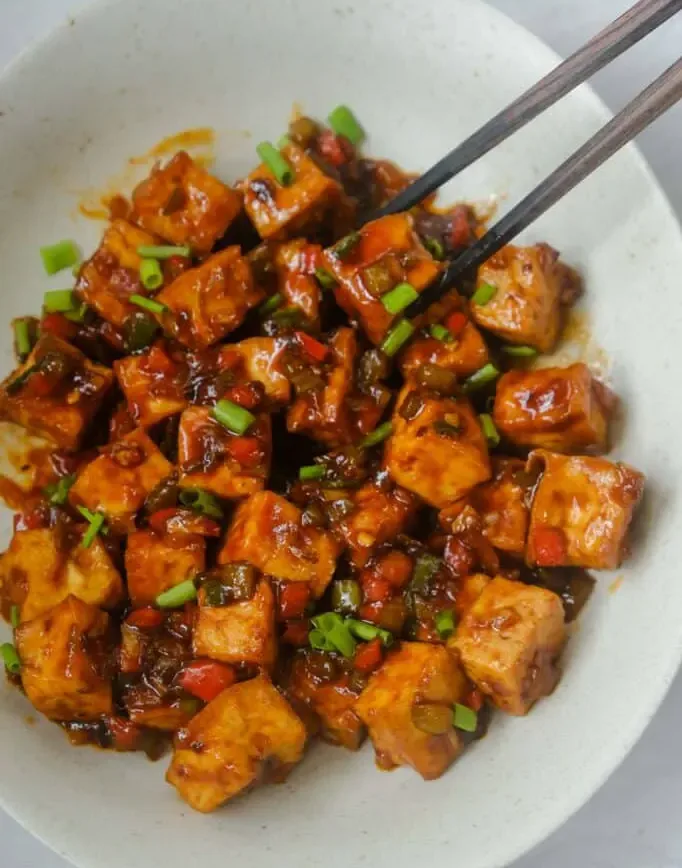 Indo-Chinese-Style-Chili-Tofu