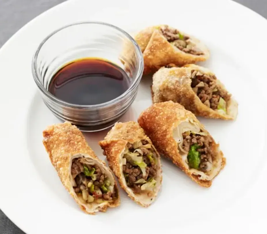 Mushroom-and-Beef-Egg-Rolls