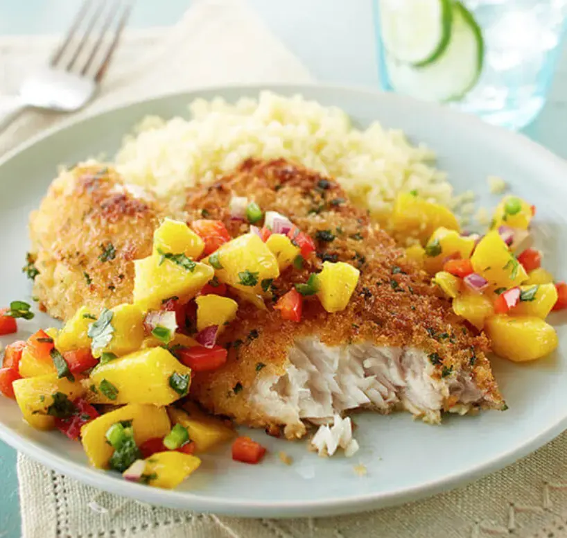 Pan-Seared-Kingfish-with-Mango-Salsa