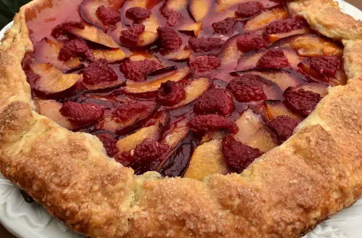 Plum-Raspberry-Galette