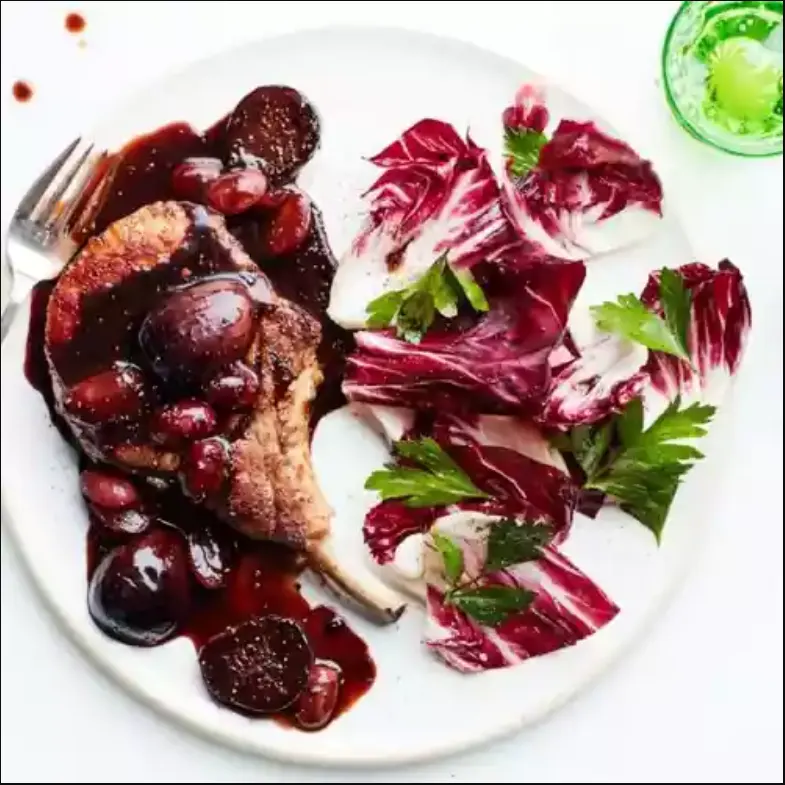 Pork-Chops-with-Fig-and-Grape-Agrodolce