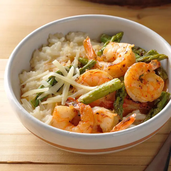 Pressure-Cooker-Risotto-with-Shrimp-and-Asparagus