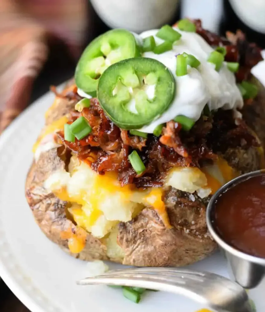 Pulled-Pork-Loaded-Baked-potatoes