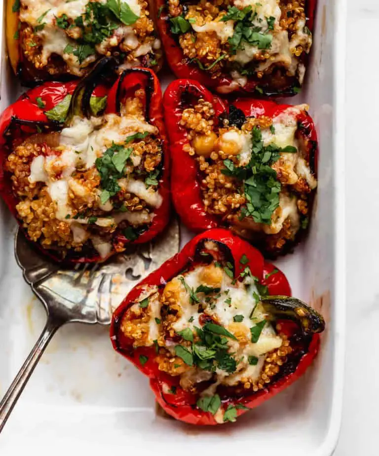 Quinoa-and-roasted-vegetable-stuffed-peppers