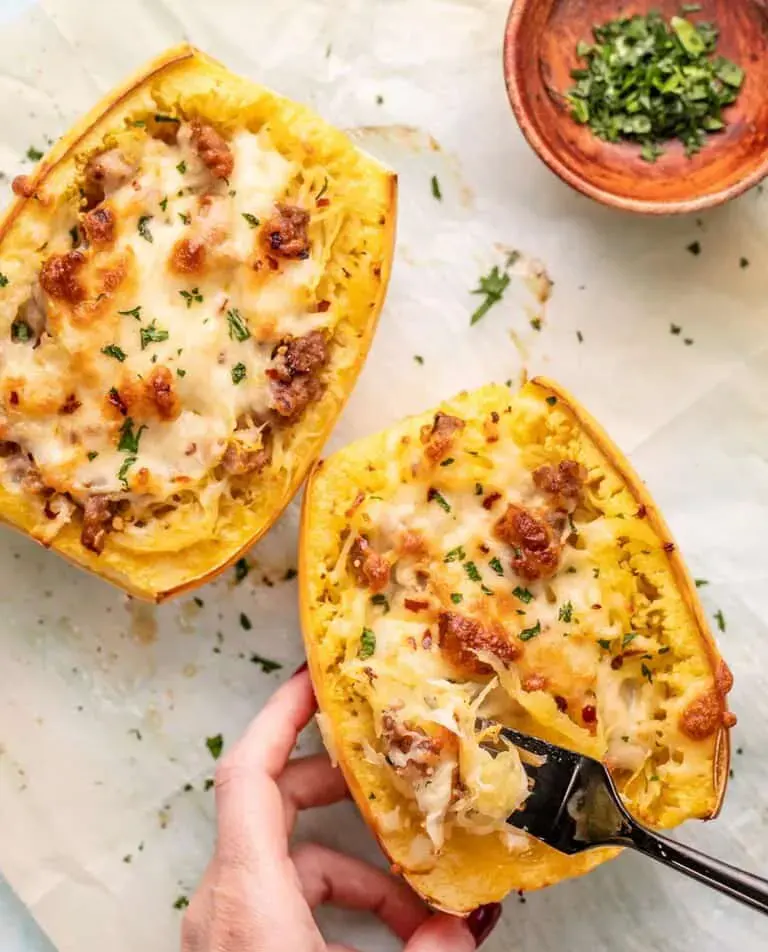 Sausage-Stuffed-Spaghetti-Squash