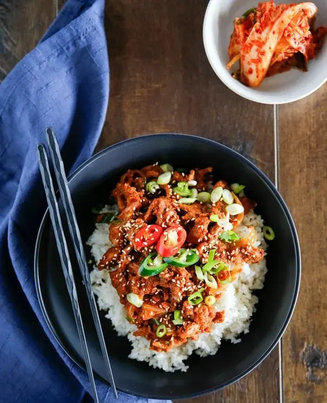 Spicy-Pork-Bulgogi-Rice-Bowl